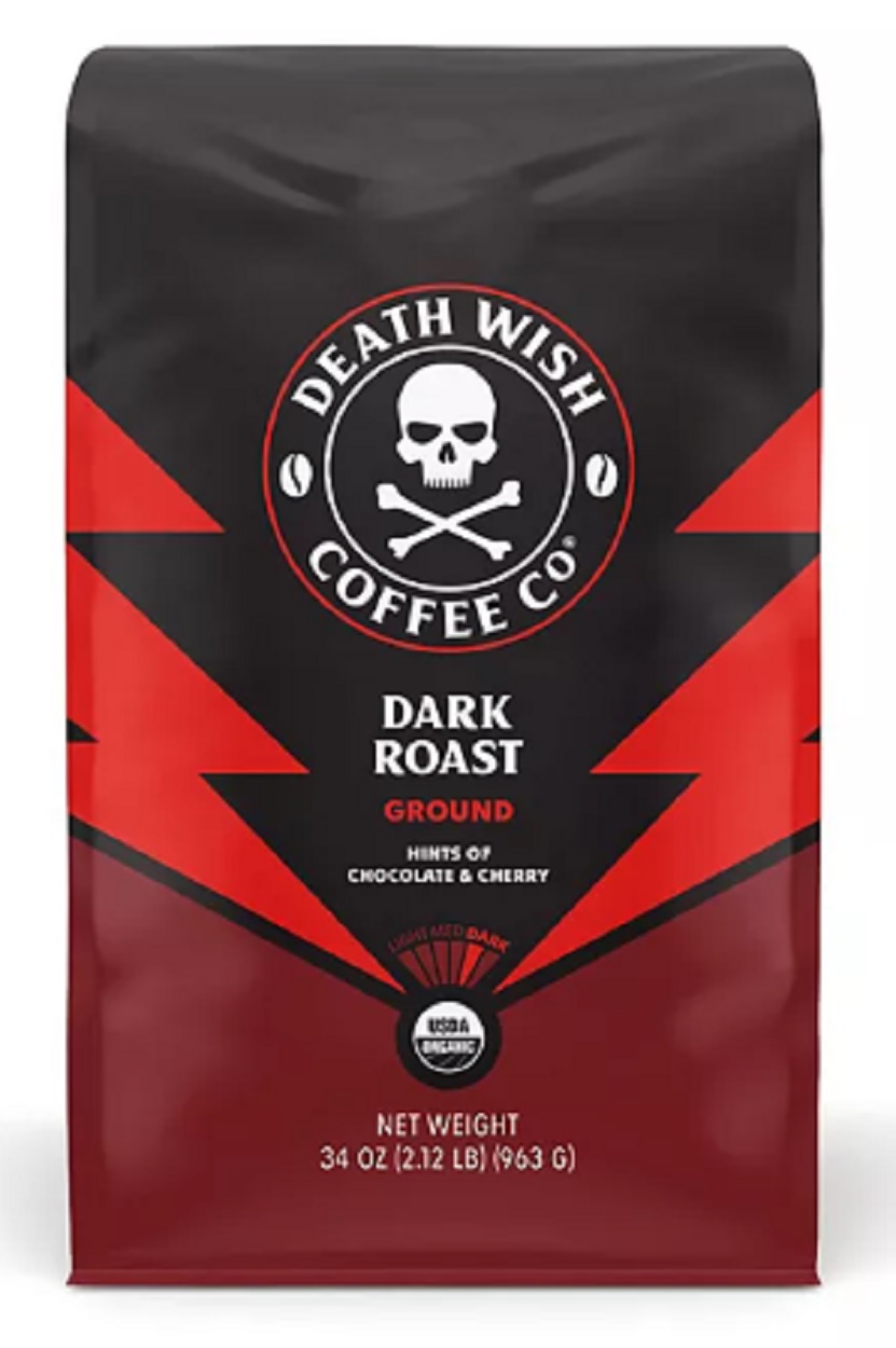 (image for) Death Wish Coffee Company Dark Roast Ground Coffee 34 oz.